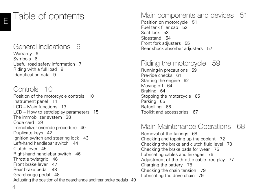 Ducati 848 User Manual | Page 5 / 122