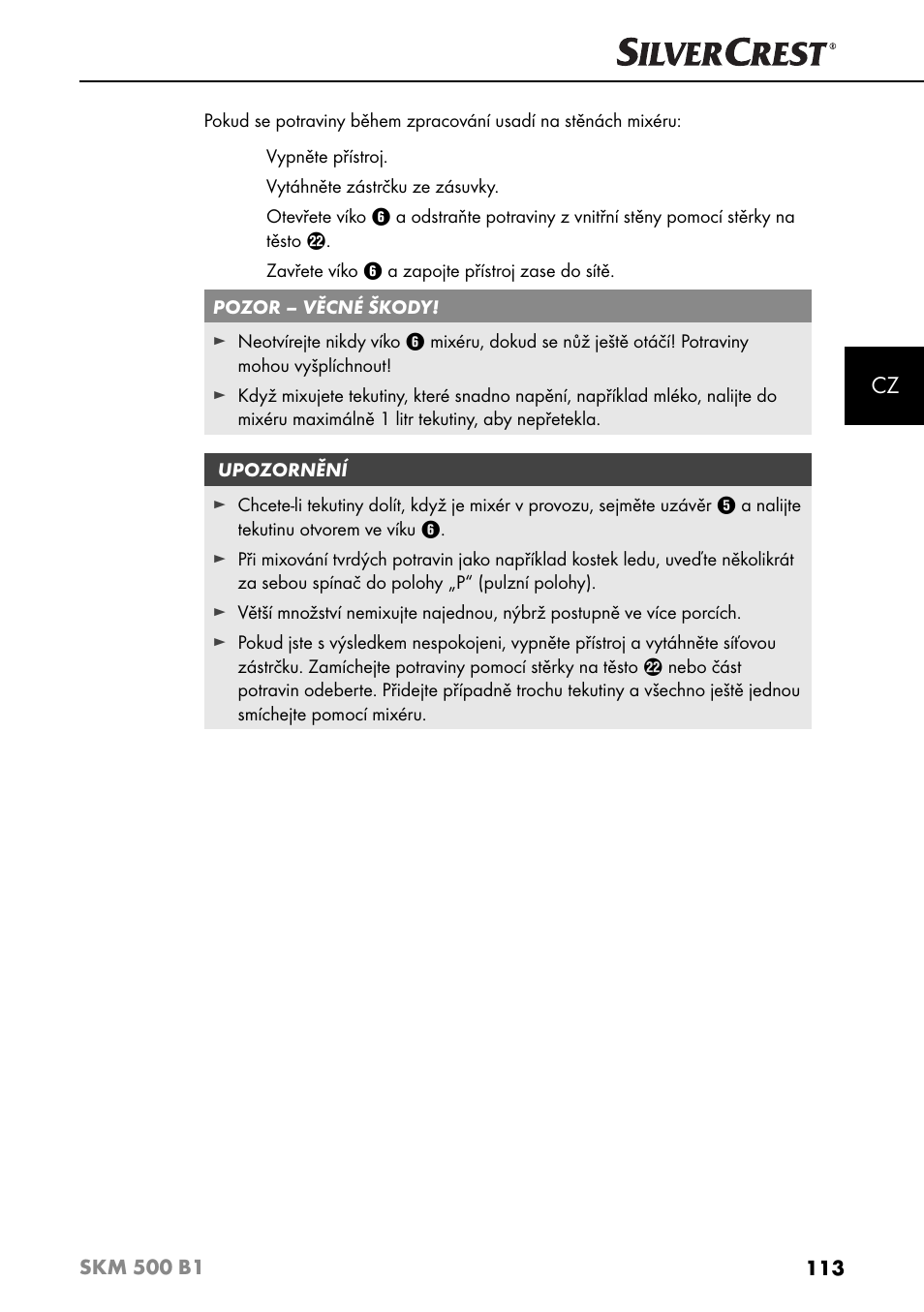 Silvercrest SKM 500 B1 User Manual | Page 116 / 193