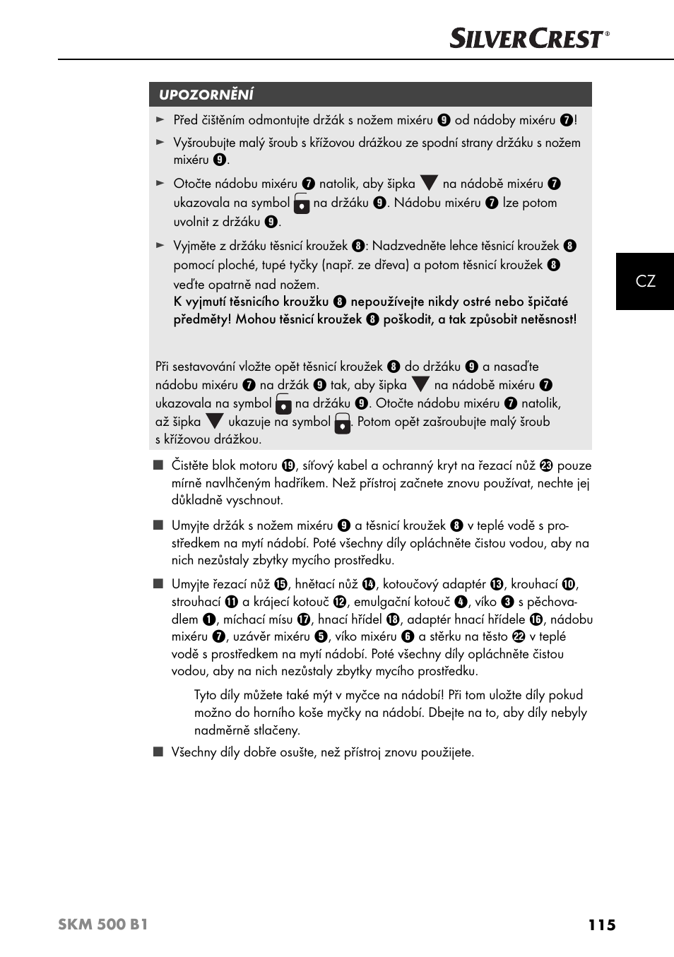 Silvercrest SKM 500 B1 User Manual | Page 118 / 193