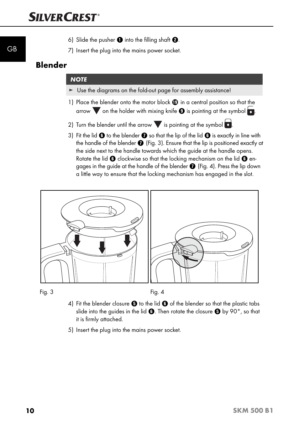 Blender | Silvercrest SKM 500 B1 User Manual | Page 13 / 193