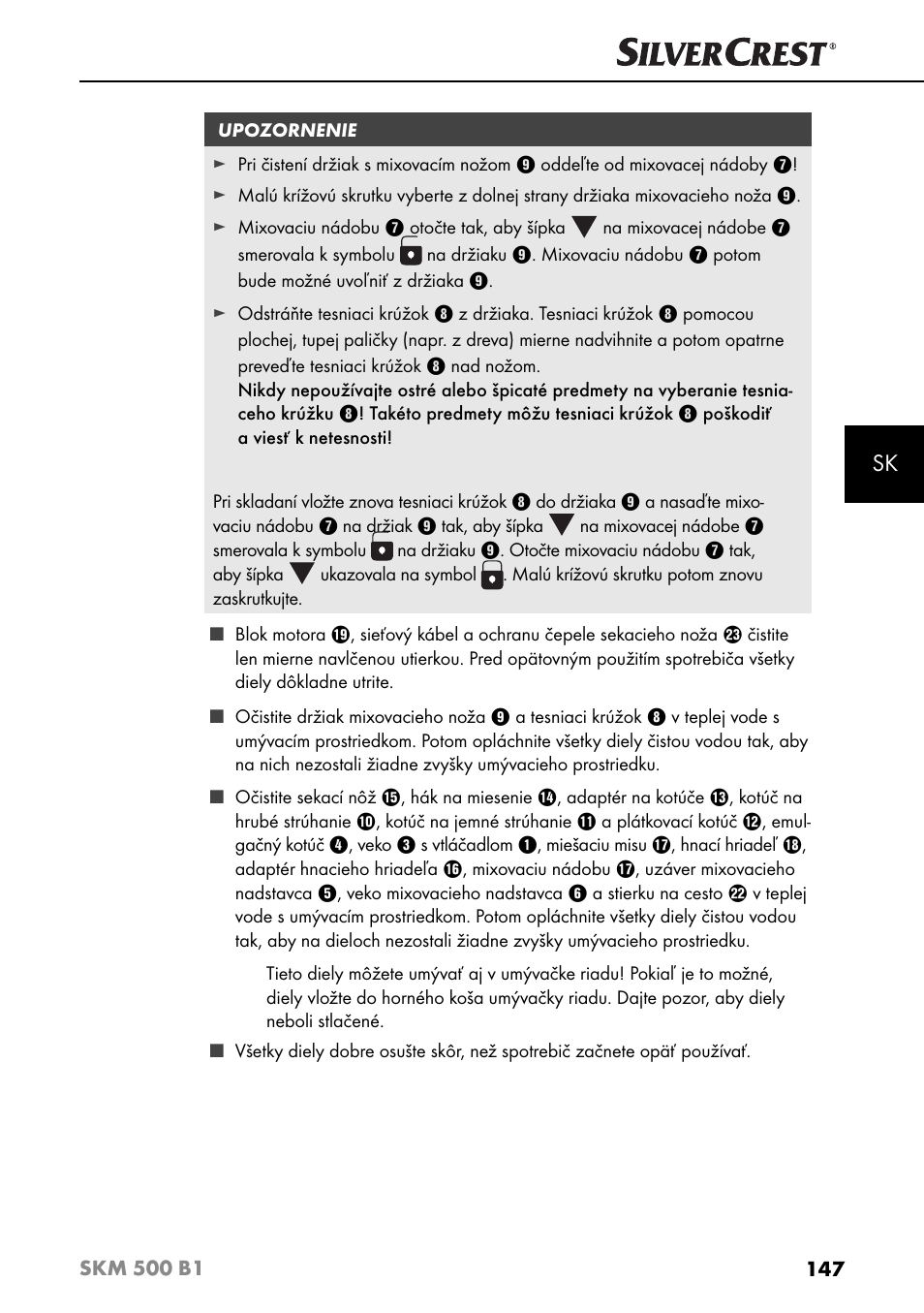 Silvercrest SKM 500 B1 User Manual | Page 150 / 193