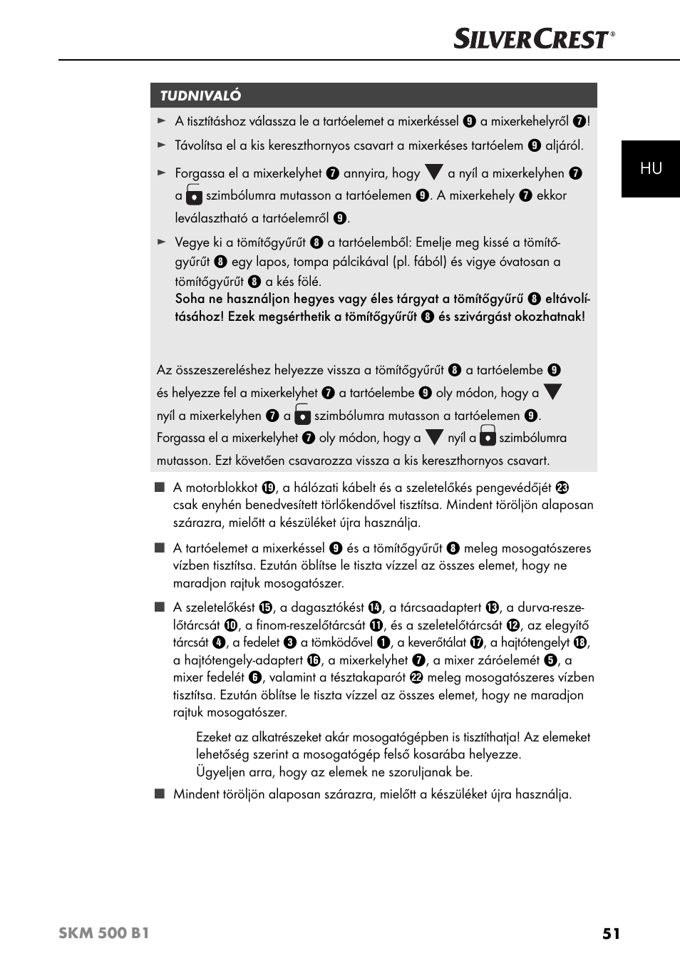 Silvercrest SKM 500 B1 User Manual | Page 54 / 193