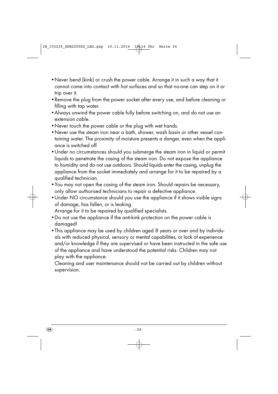 Silvercrest SDB 2200 D2 User Manual | Page 27 / 33