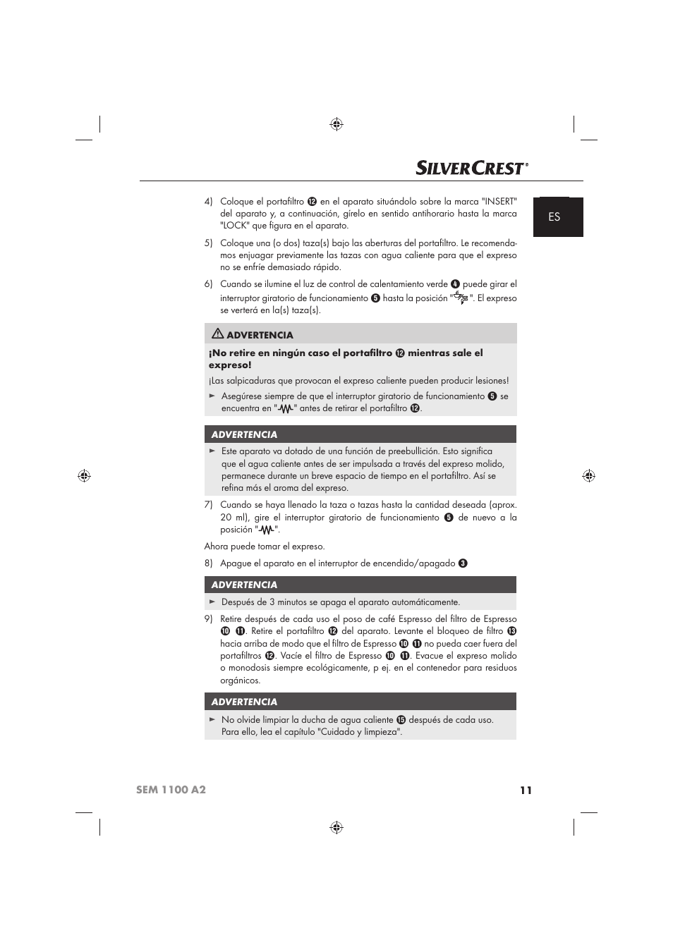 Silvercrest SEM 1100 A2 User Manual | Page 13 / 102