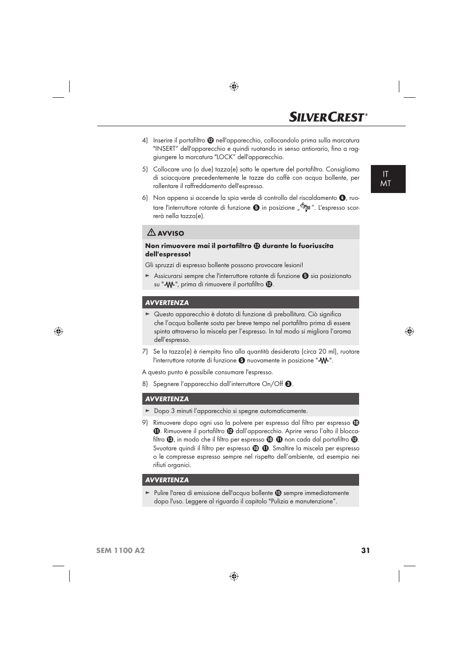 It mt | Silvercrest SEM 1100 A2 User Manual | Page 33 / 102