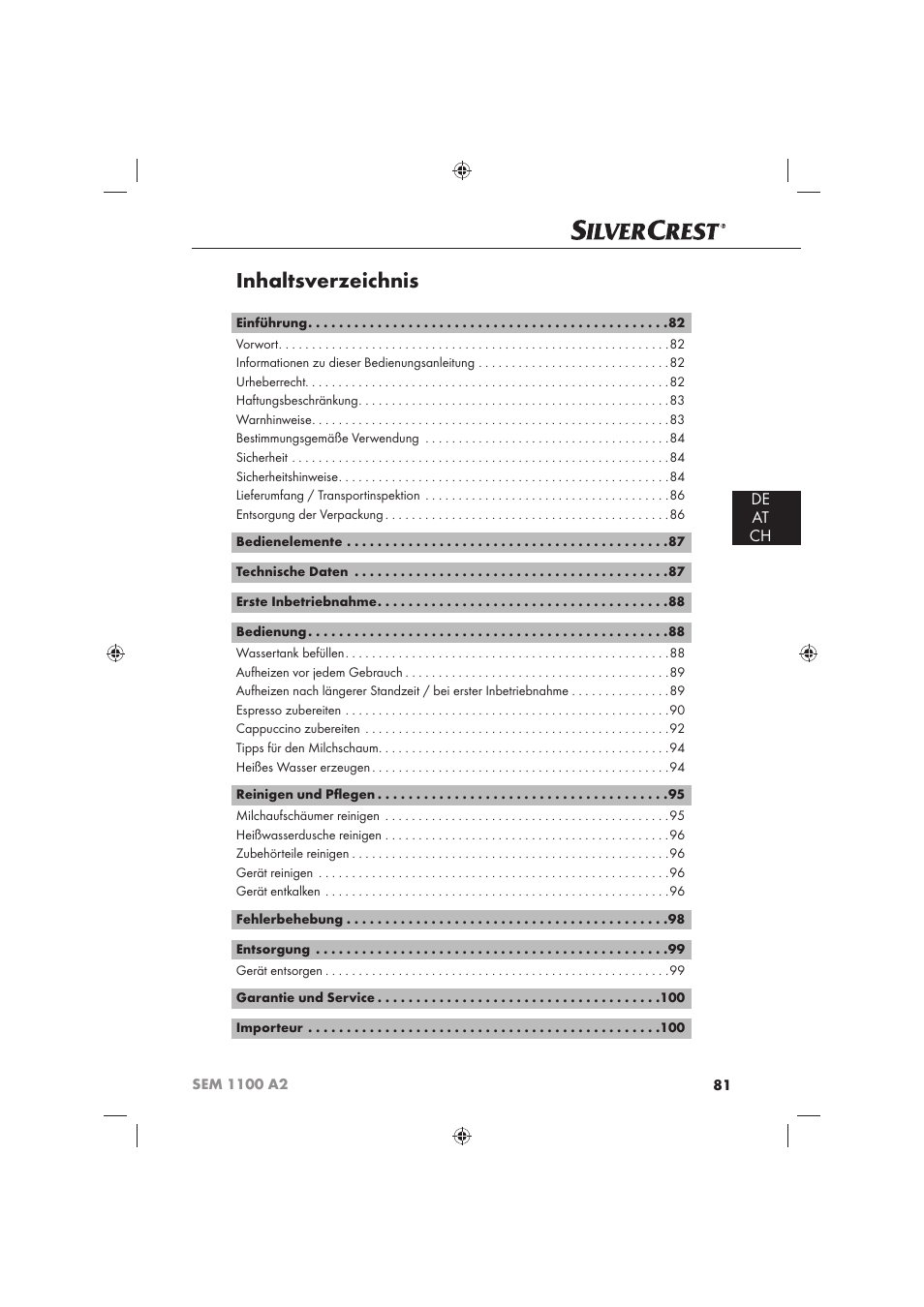 Silvercrest SEM 1100 A2 User Manual | Page 83 / 102