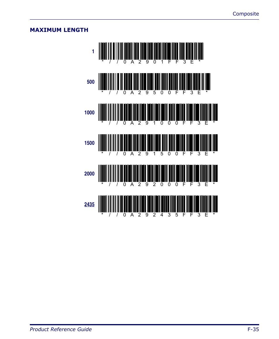 Datalogic Scanning FALCON 4400 SERIES User Manual | Page 177 / 212