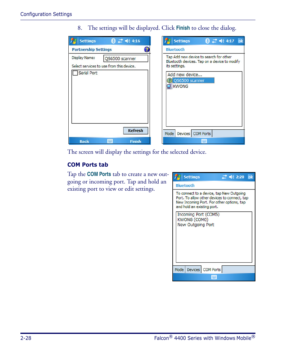 Datalogic Scanning FALCON 4400 SERIES User Manual | Page 42 / 212