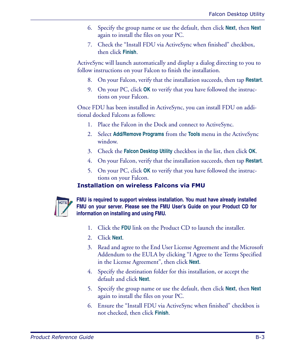 Datalogic Scanning FALCON 4400 SERIES User Manual | Page 75 / 212