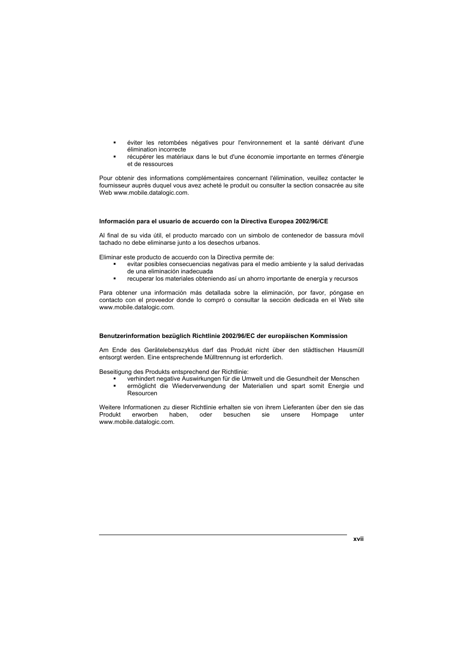 Datalogic Scanning Skorpio-GUN User Manual | Page 17 / 99