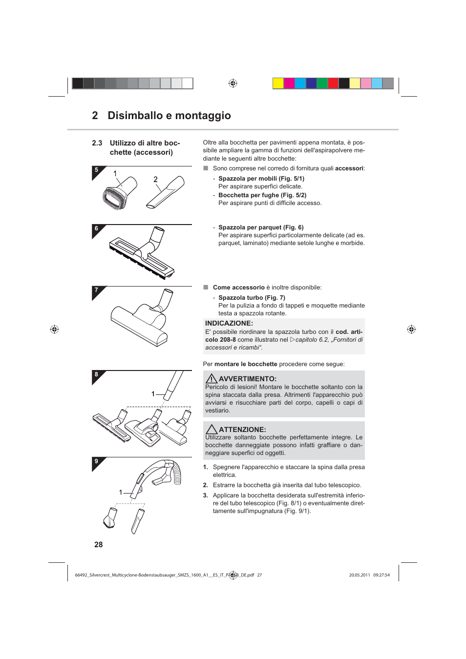 2 disimballo e montaggio | Silvercrest SMZS 1600 A1 User Manual | Page 28 / 98