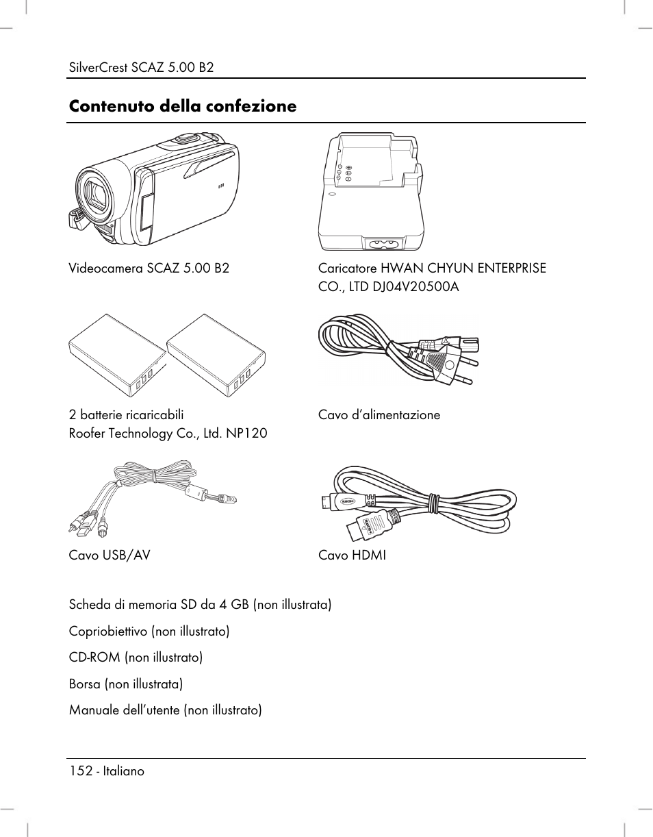 Contenuto della confezione | Silvercrest SCAZ 5.00 B2 User Manual | Page 154 / 296