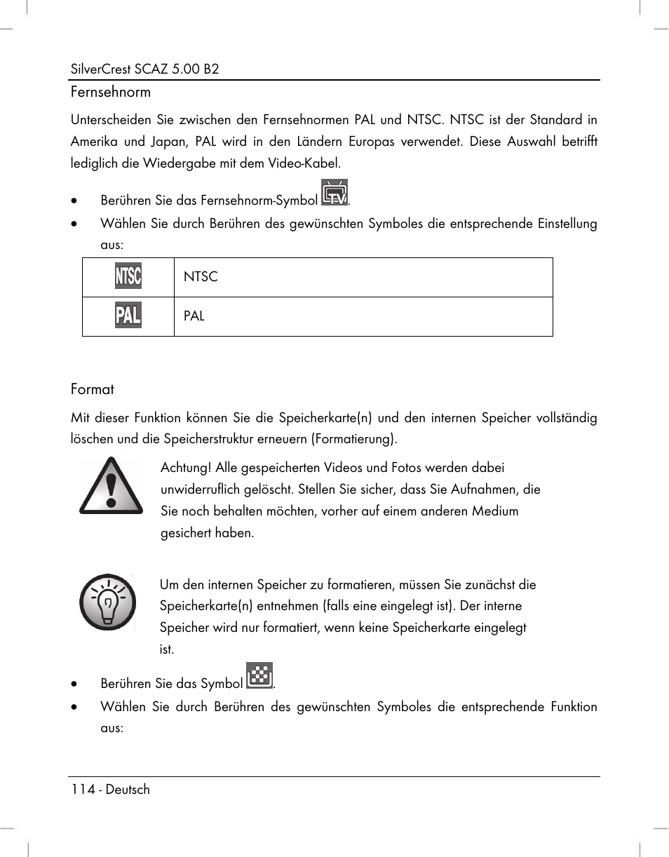Silvercrest SCAZ 5.00 B2 User Manual | Page 116 / 222