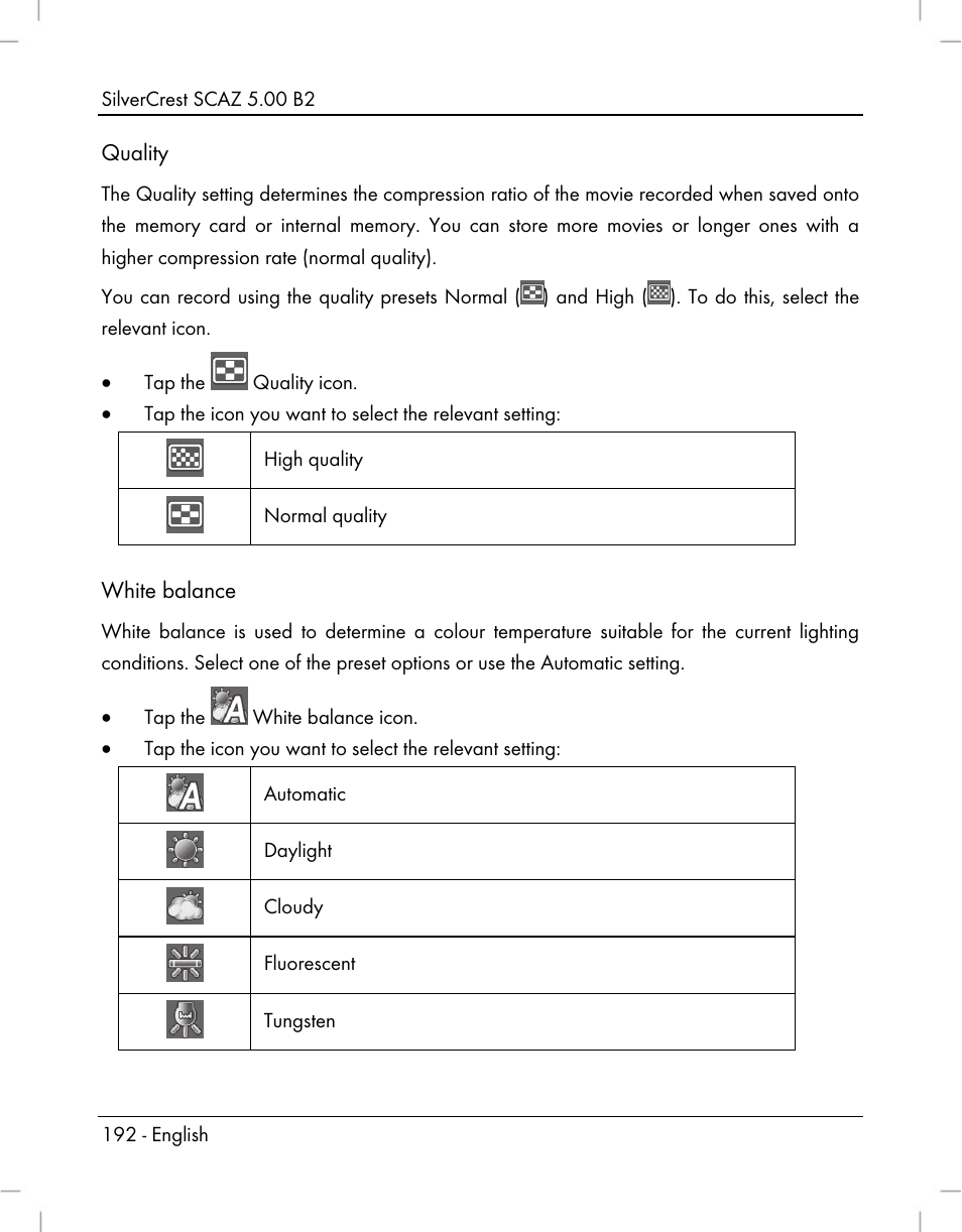Silvercrest SCAZ 5.00 B2 User Manual | Page 194 / 222