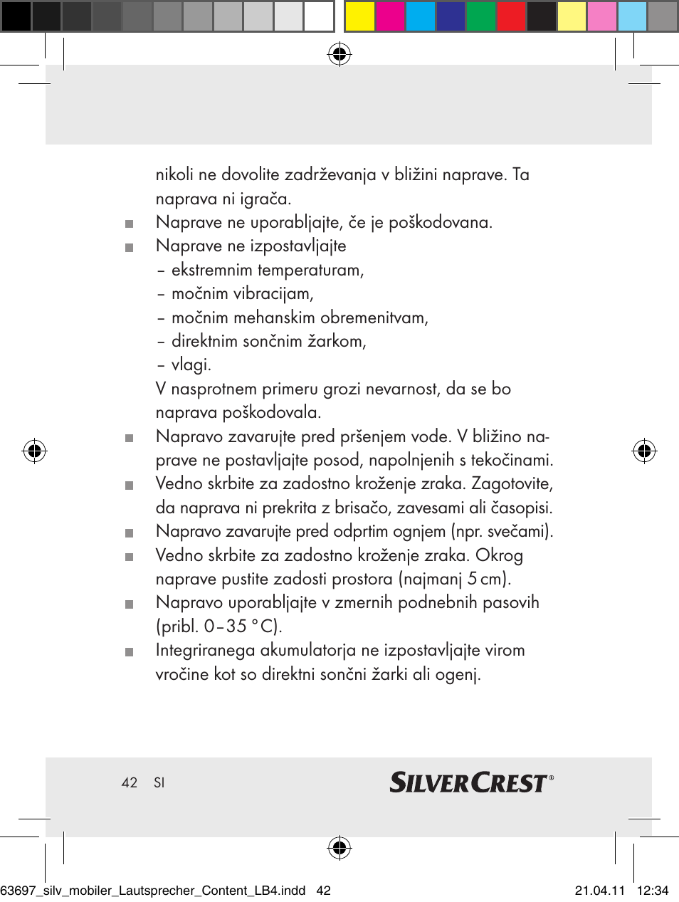 Silvercrest Z30813 User Manual | Page 40 / 77