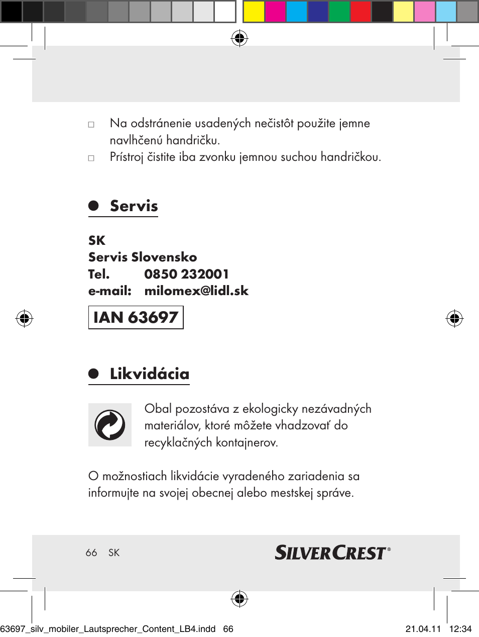 Servis | Silvercrest Z30813 User Manual | Page 64 / 77