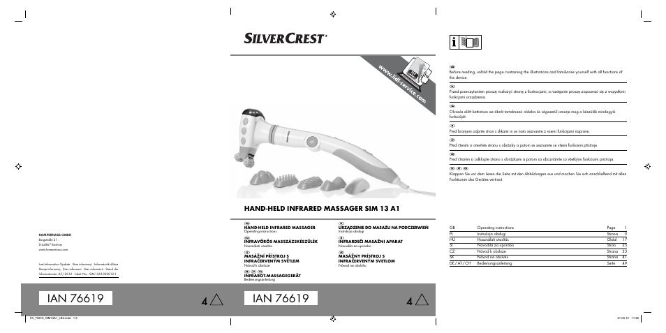 Silvercrest SIM 13 A1 User Manual | 57 pages