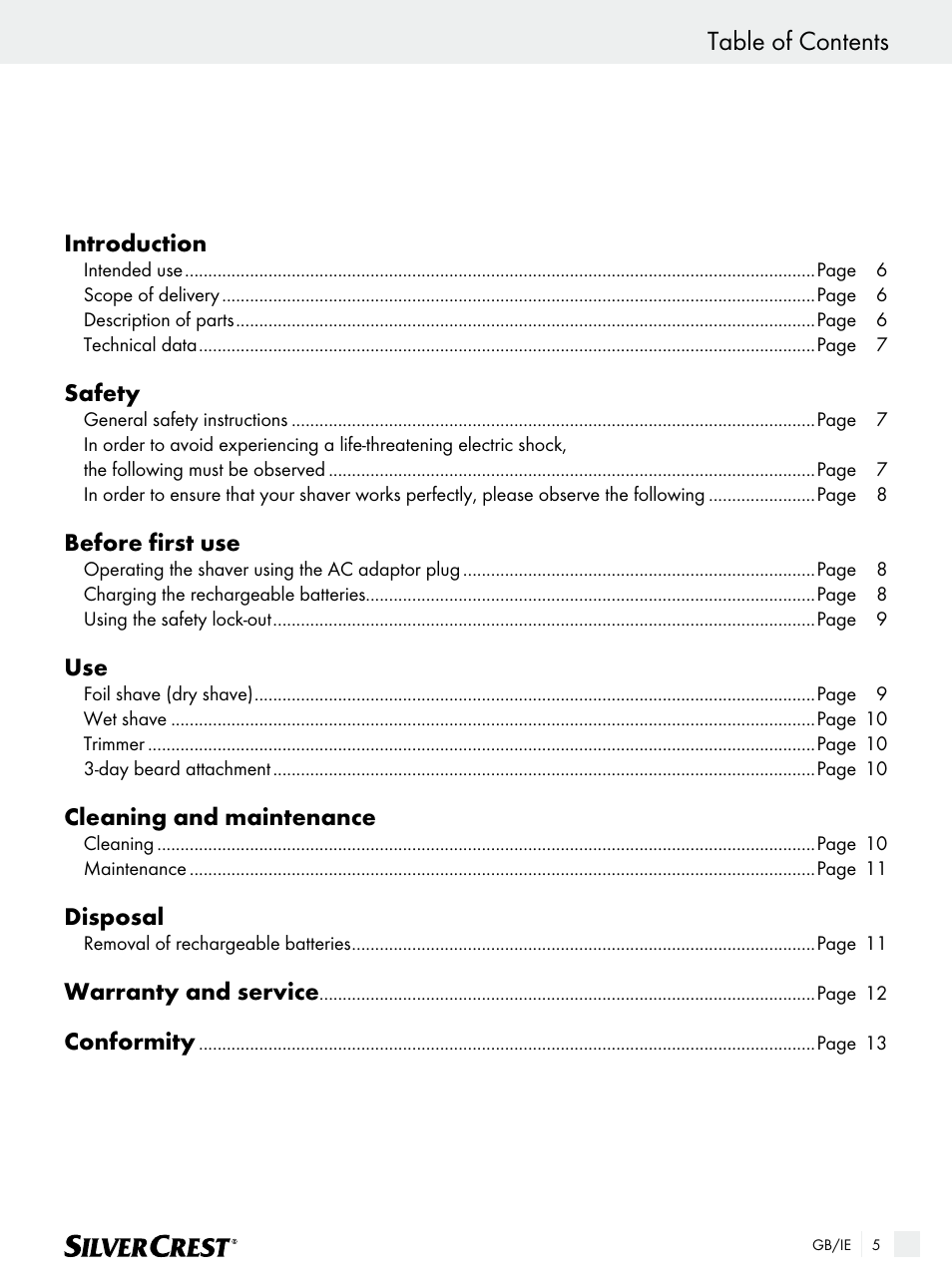 Silvercrest SFR 1200 A1 User Manual | Page 5 / 15