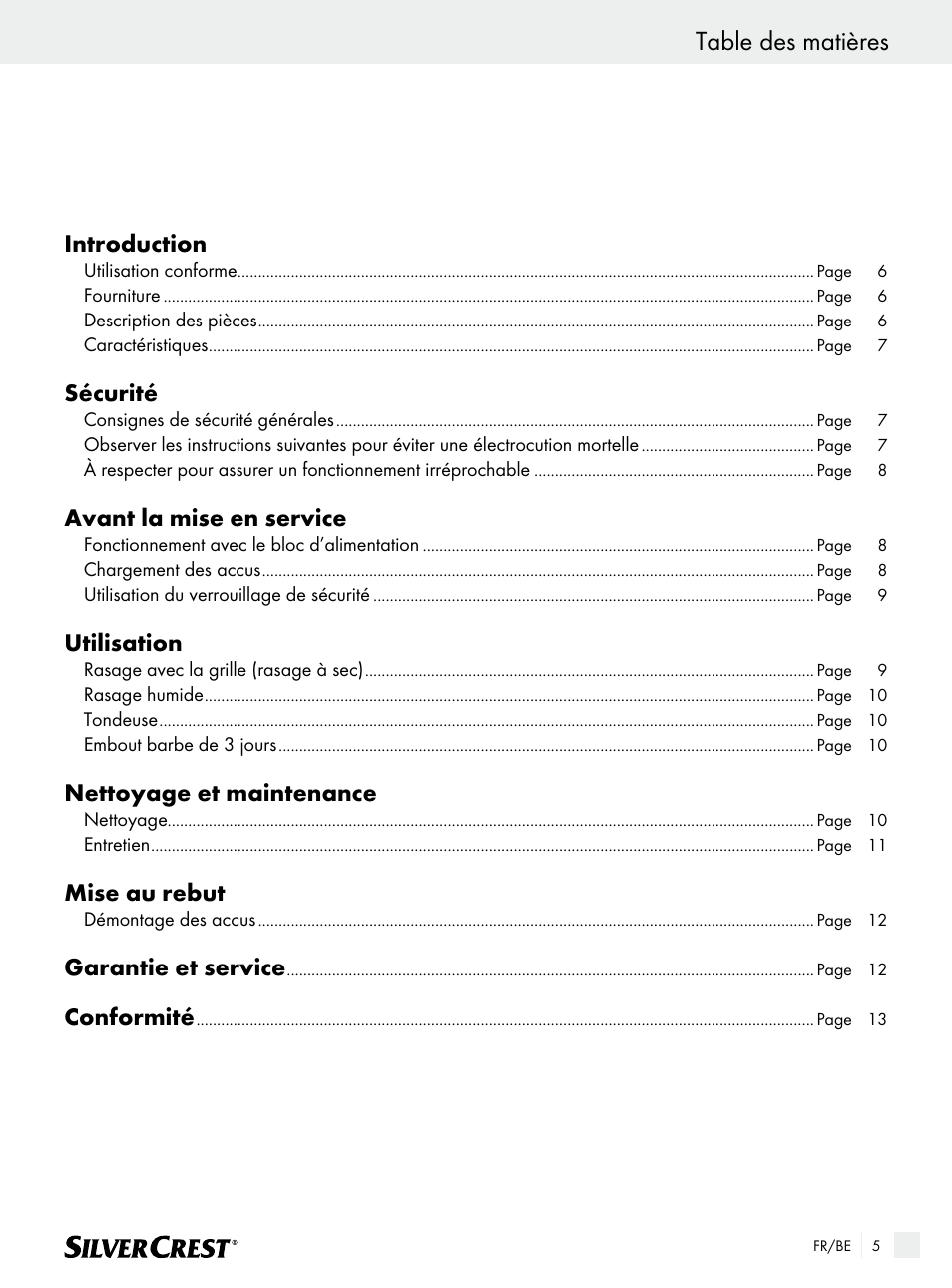 Silvercrest SFR 1200 A1 User Manual | Page 5 / 45