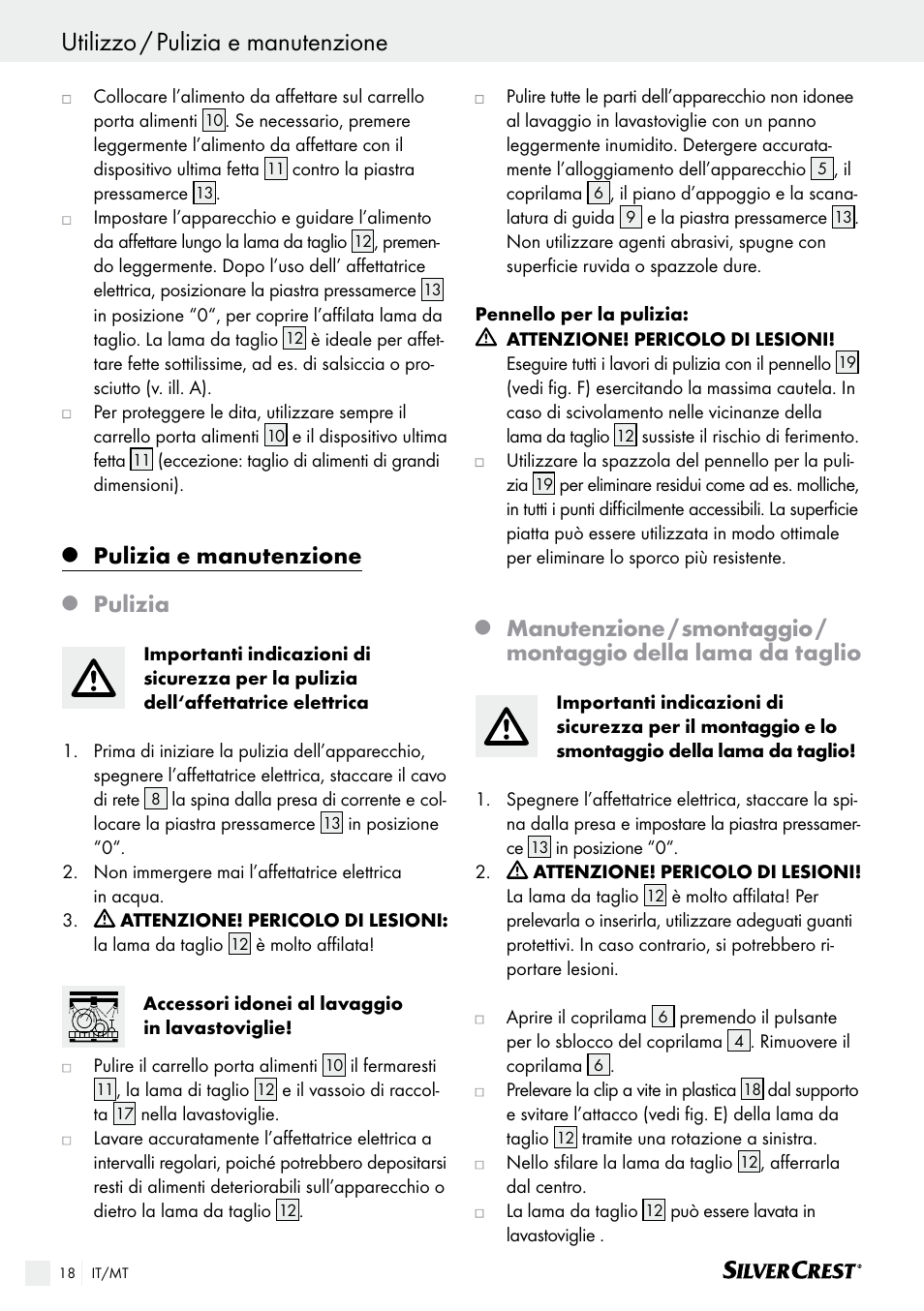 Pulizia e manutenzione, Pulizia | Silvercrest SAS 150 A1 User Manual | Page 18 / 45