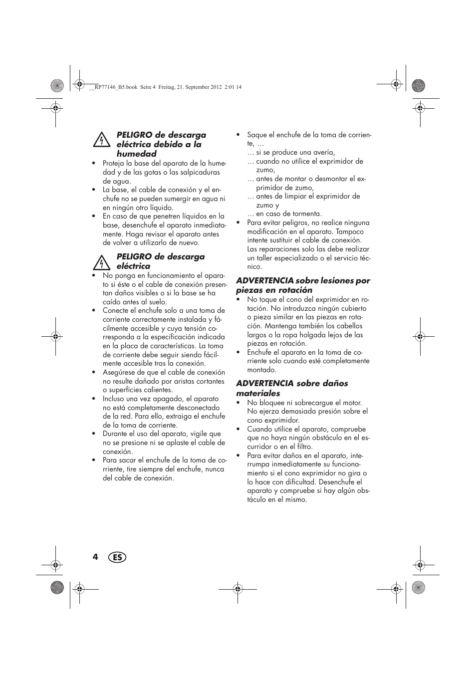Silvercrest SZP 25 B1 User Manual | Page 6 / 46