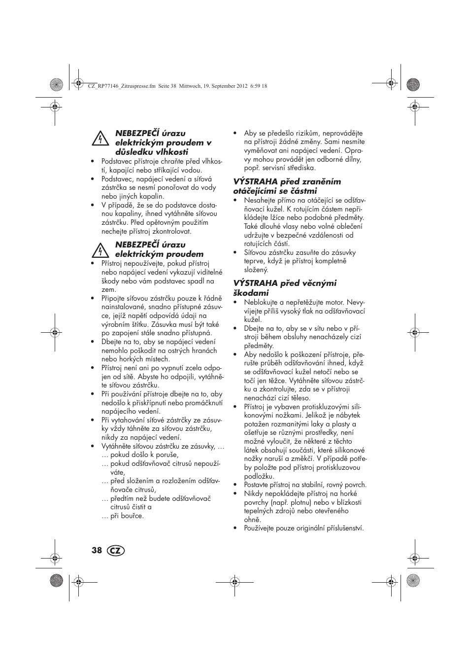 Silvercrest SZP 25 B1 User Manual | Page 40 / 62