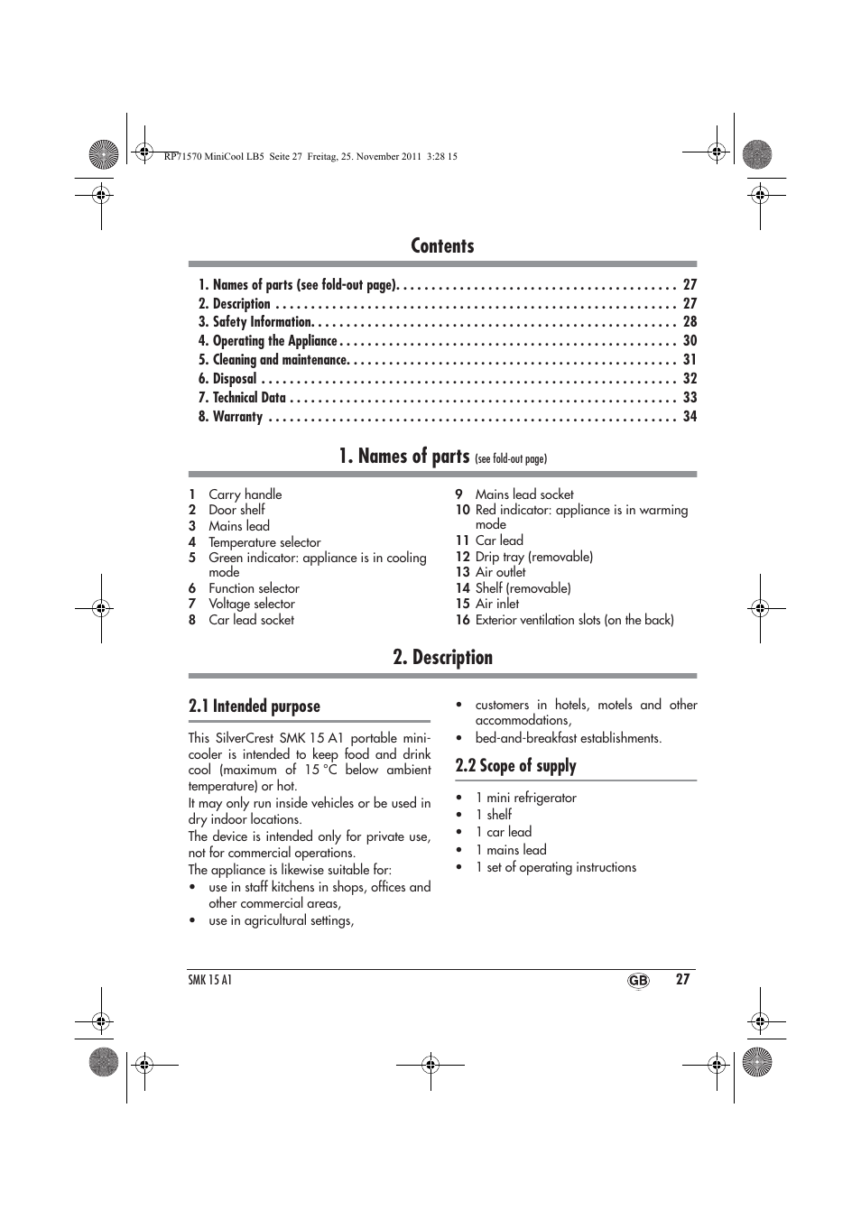 Silvercrest SMK 15 A1 User Manual | Page 29 / 46