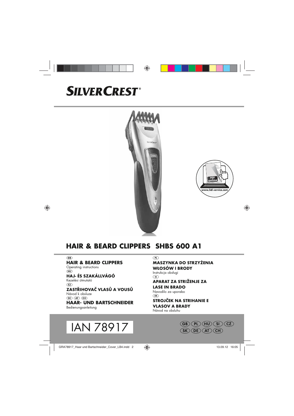 Silvercrest SHBS 600 A1 User Manual | 104 pages