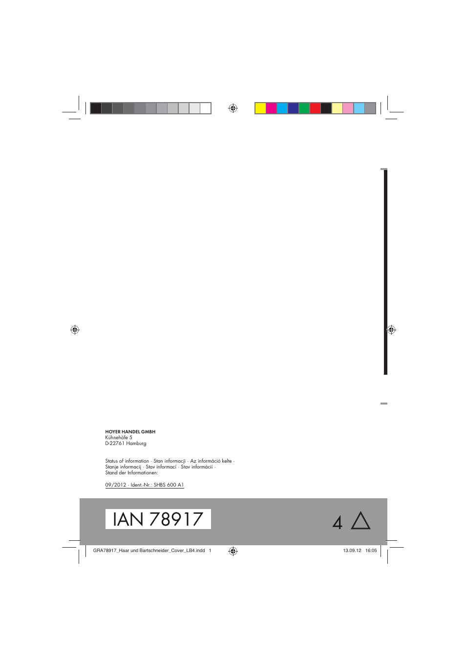 Silvercrest SHBS 600 A1 User Manual | Page 104 / 104