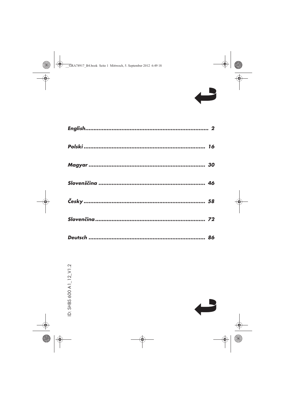 Silvercrest SHBS 600 A1 User Manual | Page 2 / 104