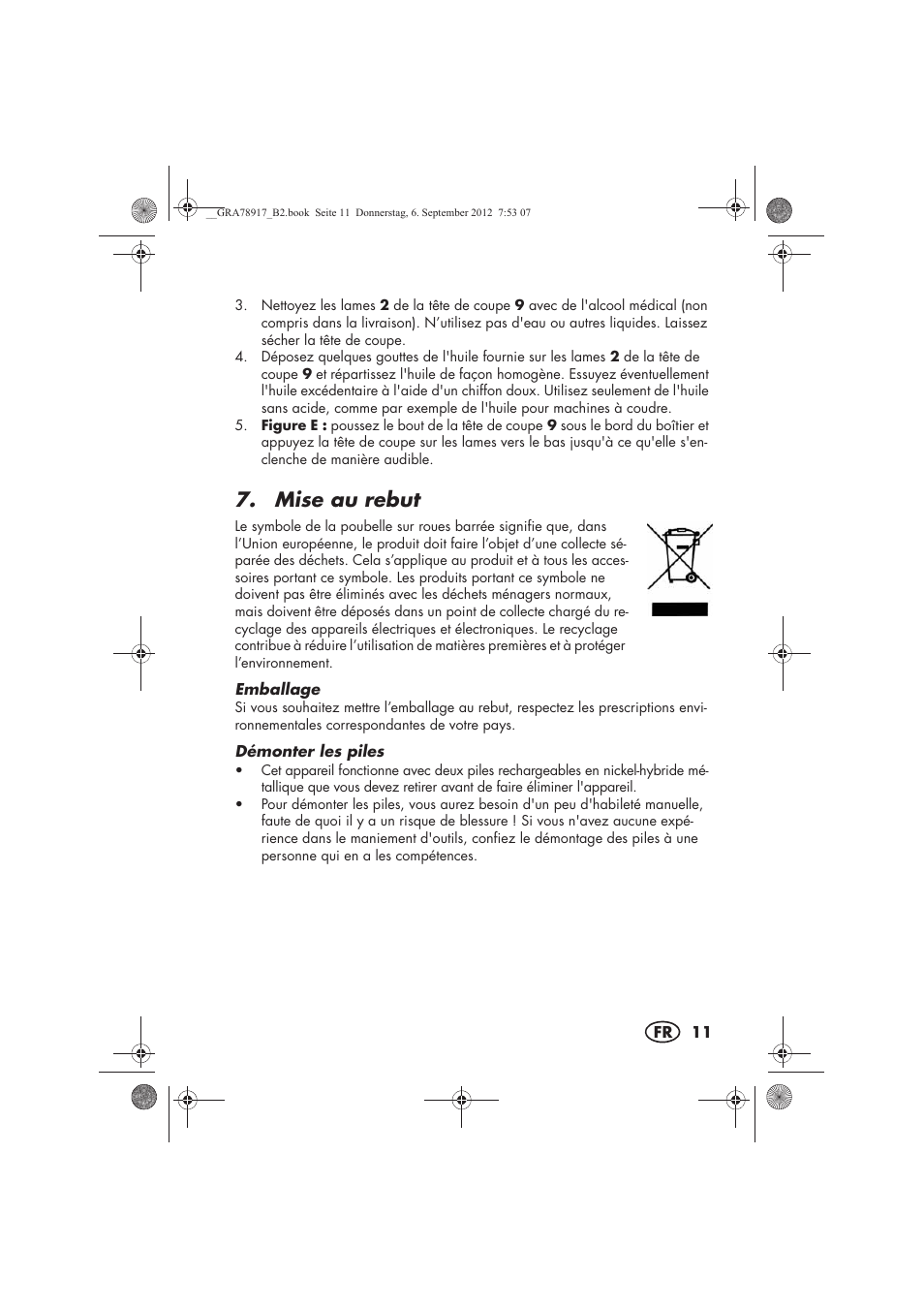 Mise au rebut | Silvercrest SHBS 600 A1 User Manual | Page 13 / 64