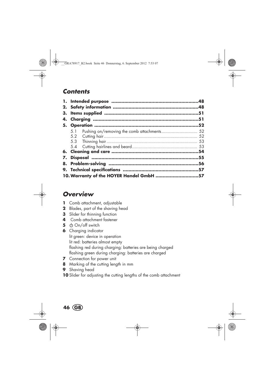 Silvercrest SHBS 600 A1 User Manual | Page 48 / 64