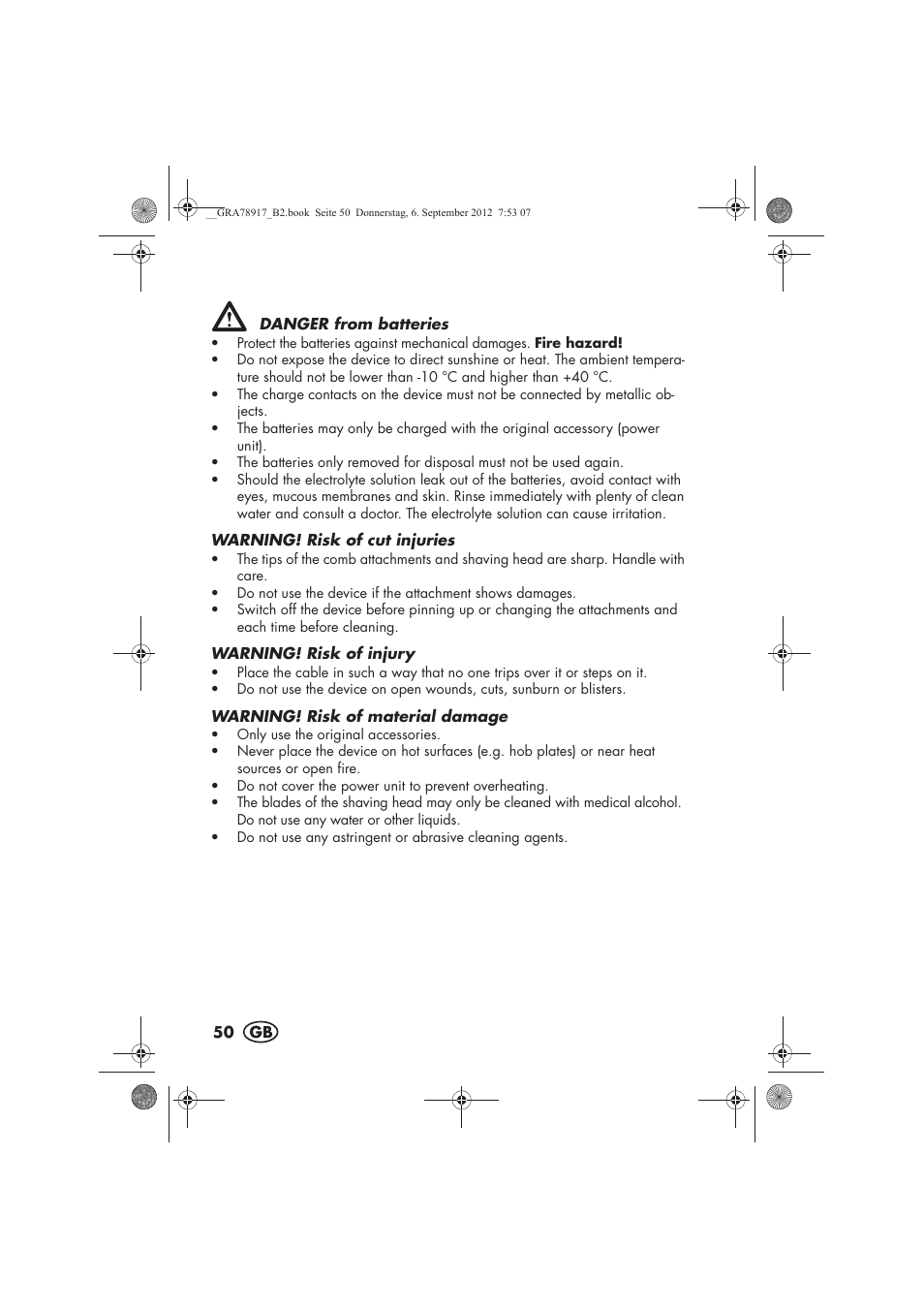 Silvercrest SHBS 600 A1 User Manual | Page 52 / 64