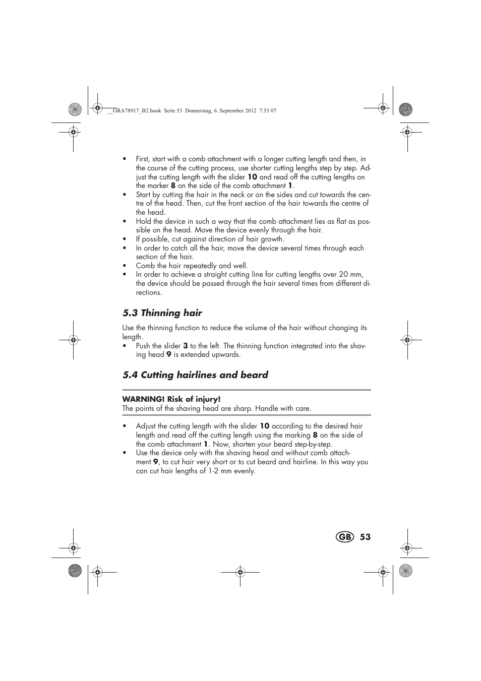 Silvercrest SHBS 600 A1 User Manual | Page 55 / 64