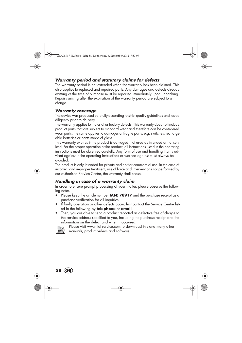 Silvercrest SHBS 600 A1 User Manual | Page 60 / 64