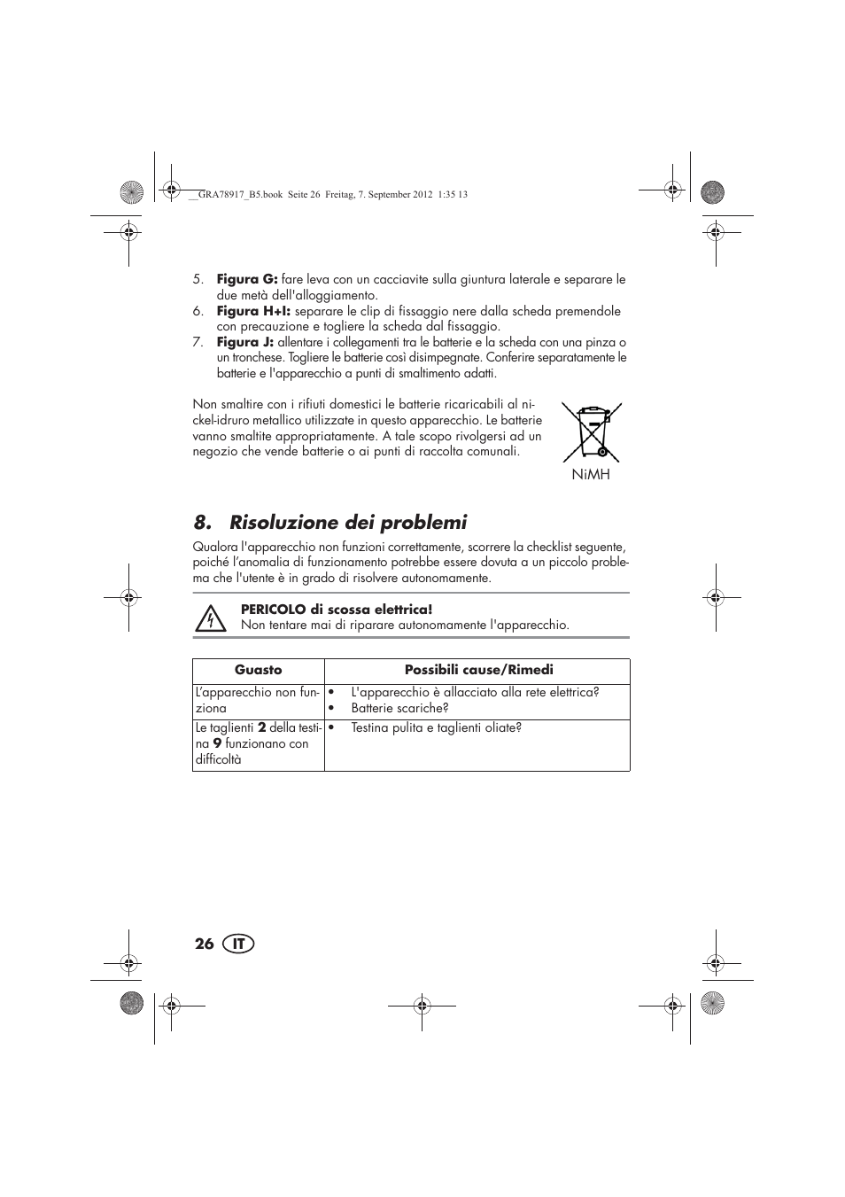 Risoluzione dei problemi | Silvercrest SHBS 600 A1 User Manual | Page 28 / 76