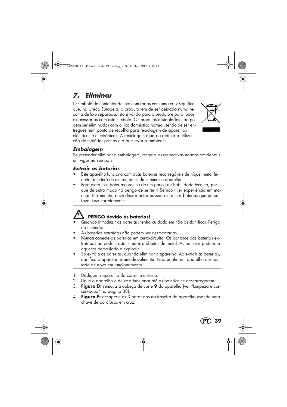 Eliminar | Silvercrest SHBS 600 A1 User Manual | Page 41 / 76