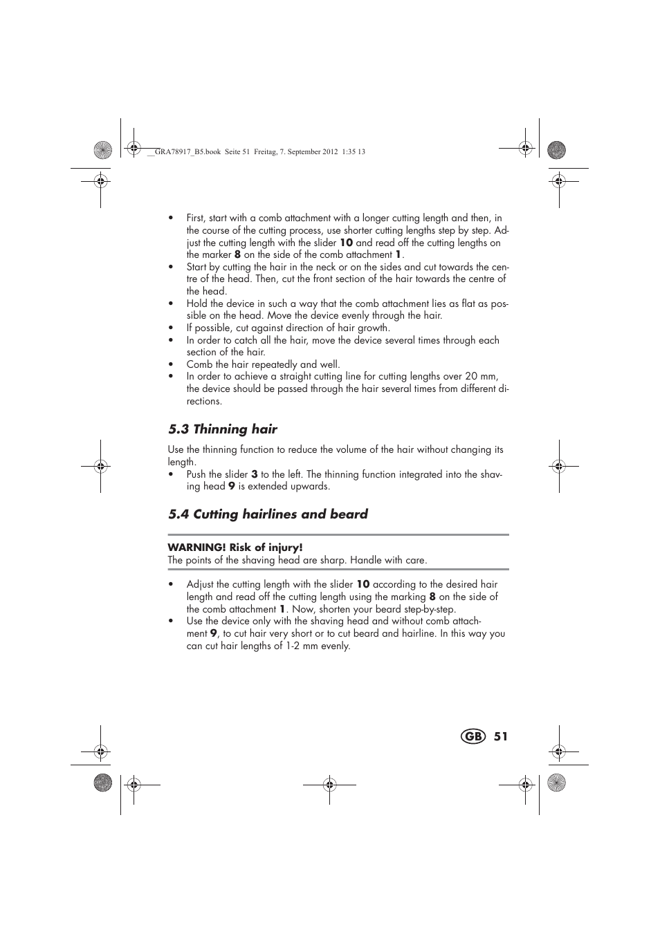 Silvercrest SHBS 600 A1 User Manual | Page 53 / 76