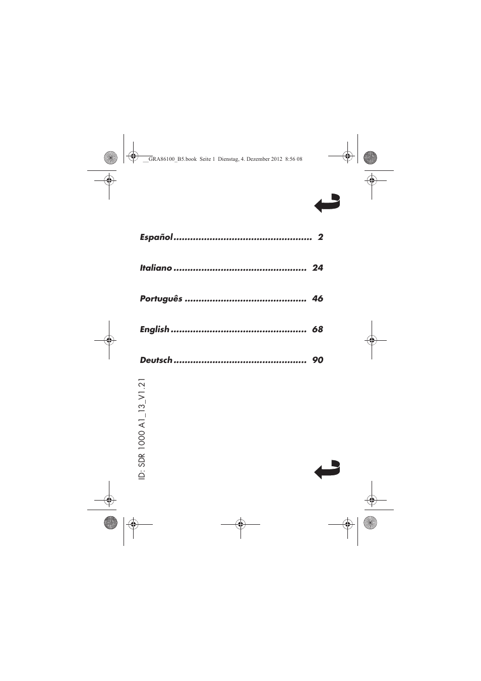 Silvercrest SDR 1000 A1 User Manual | Page 2 / 116