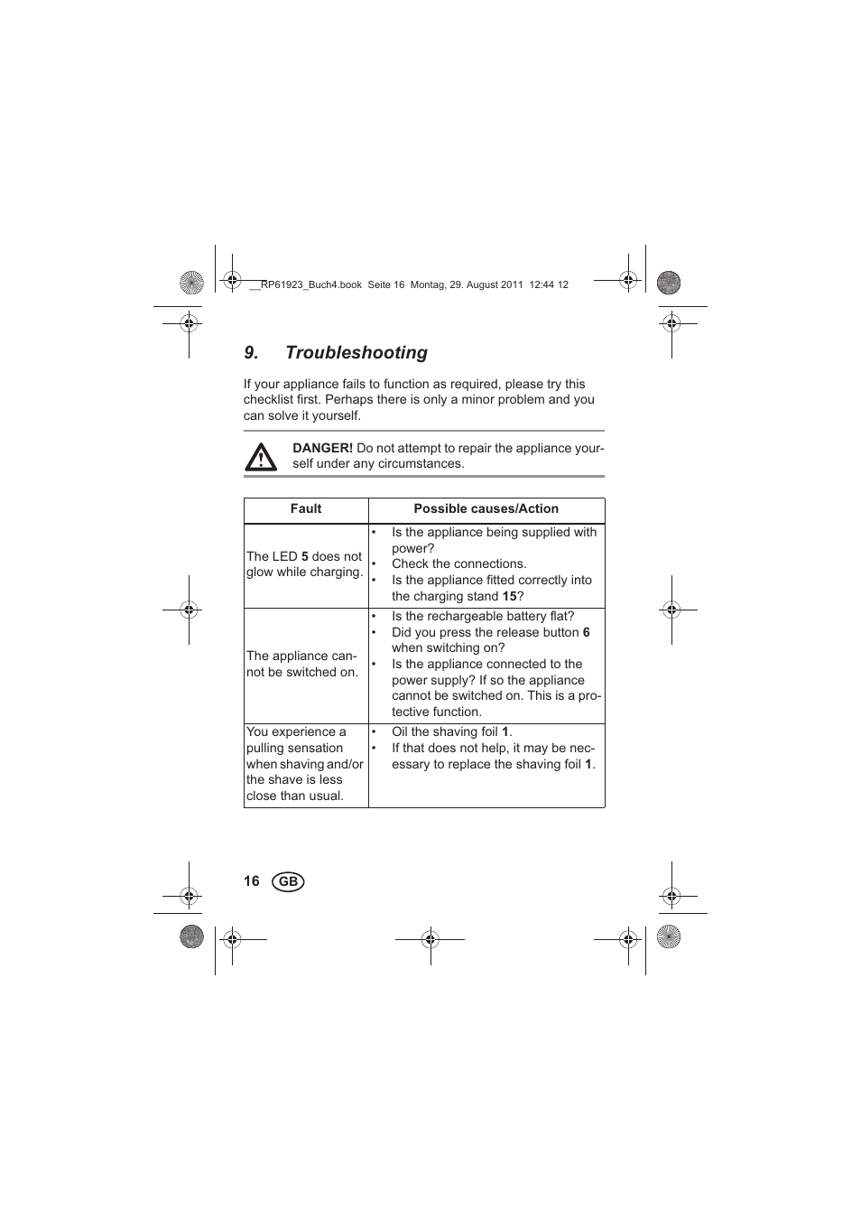 Troubleshooting | Silvercrest SDR 1000 A1 User Manual | Page 18 / 154