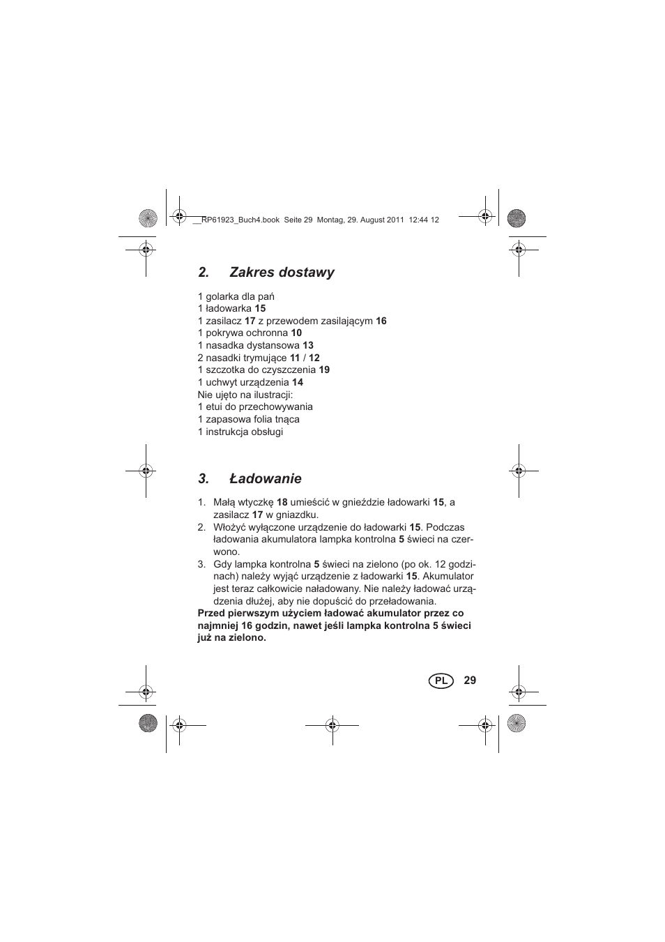 Zakres dostawy, adowanie | Silvercrest SDR 1000 A1 User Manual | Page 31 / 154