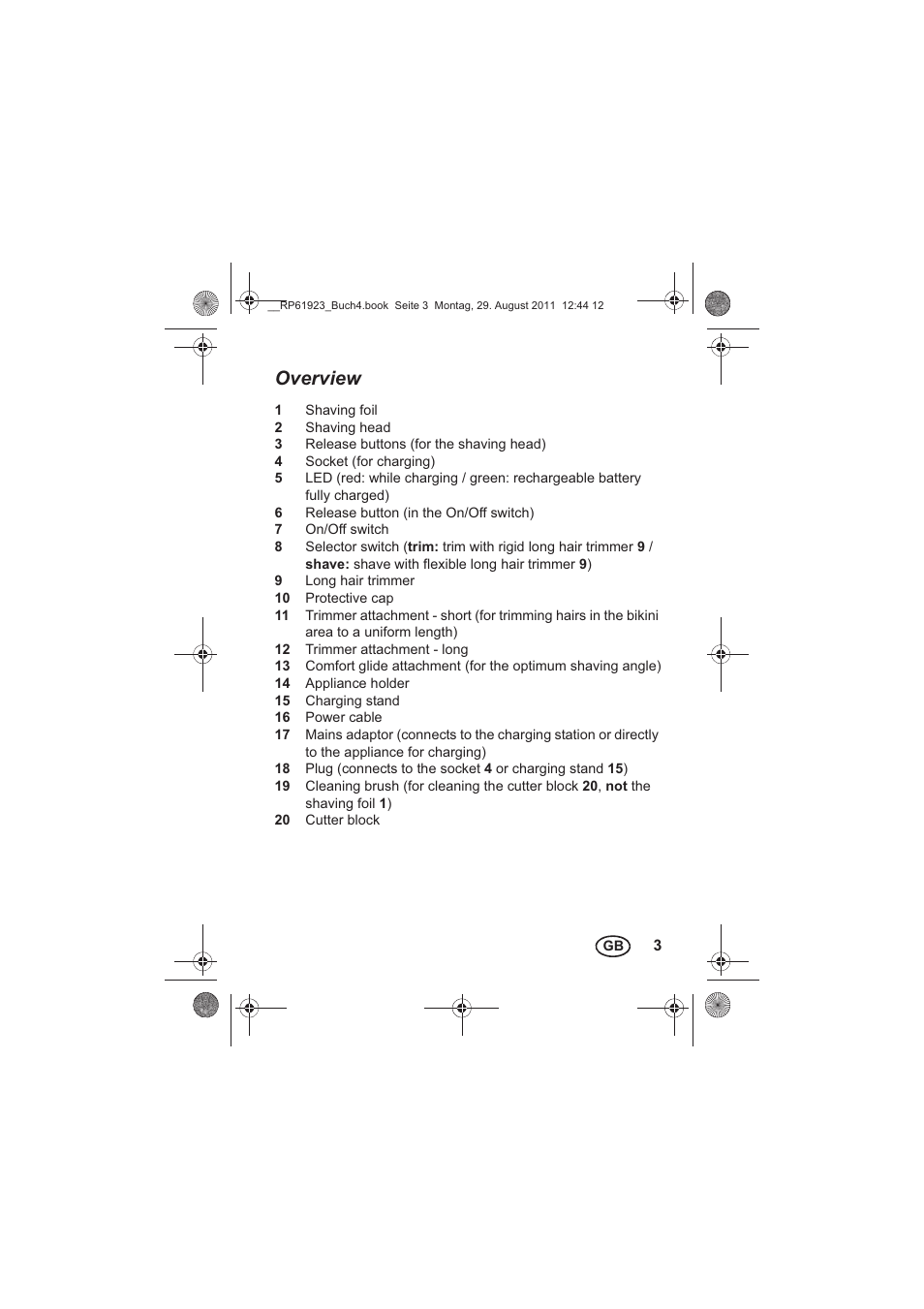 Overview | Silvercrest SDR 1000 A1 User Manual | Page 5 / 154