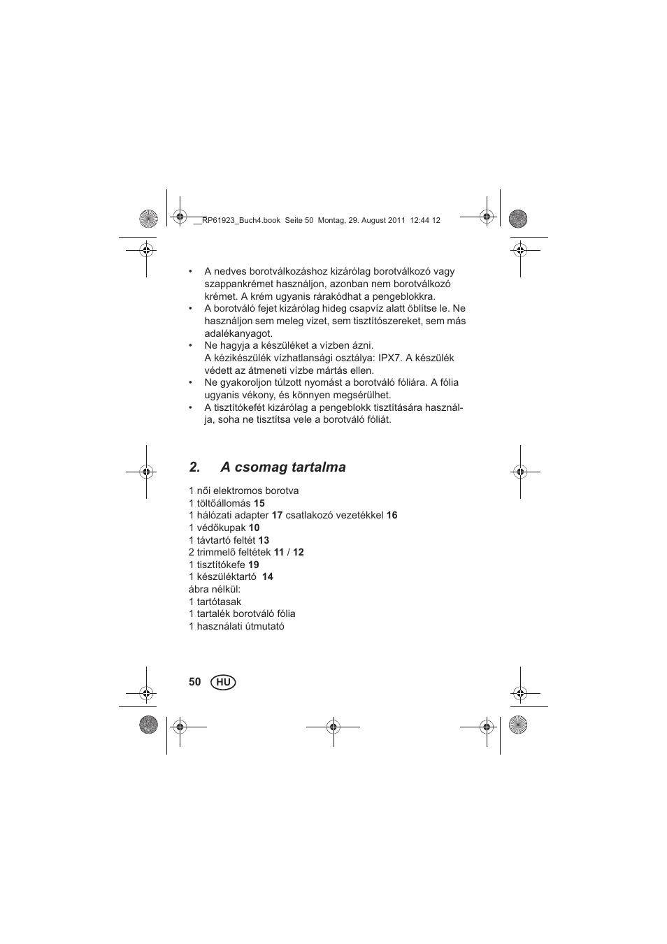 A csomag tartalma | Silvercrest SDR 1000 A1 User Manual | Page 52 / 154