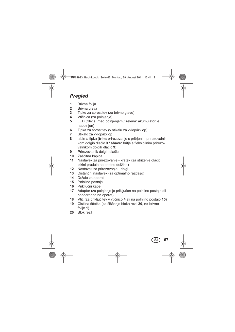 Pregled | Silvercrest SDR 1000 A1 User Manual | Page 69 / 154