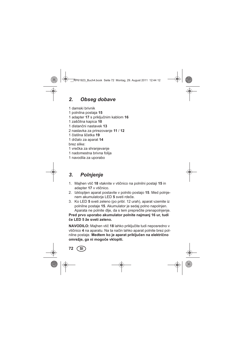 Obseg dobave, Polnjenje | Silvercrest SDR 1000 A1 User Manual | Page 74 / 154