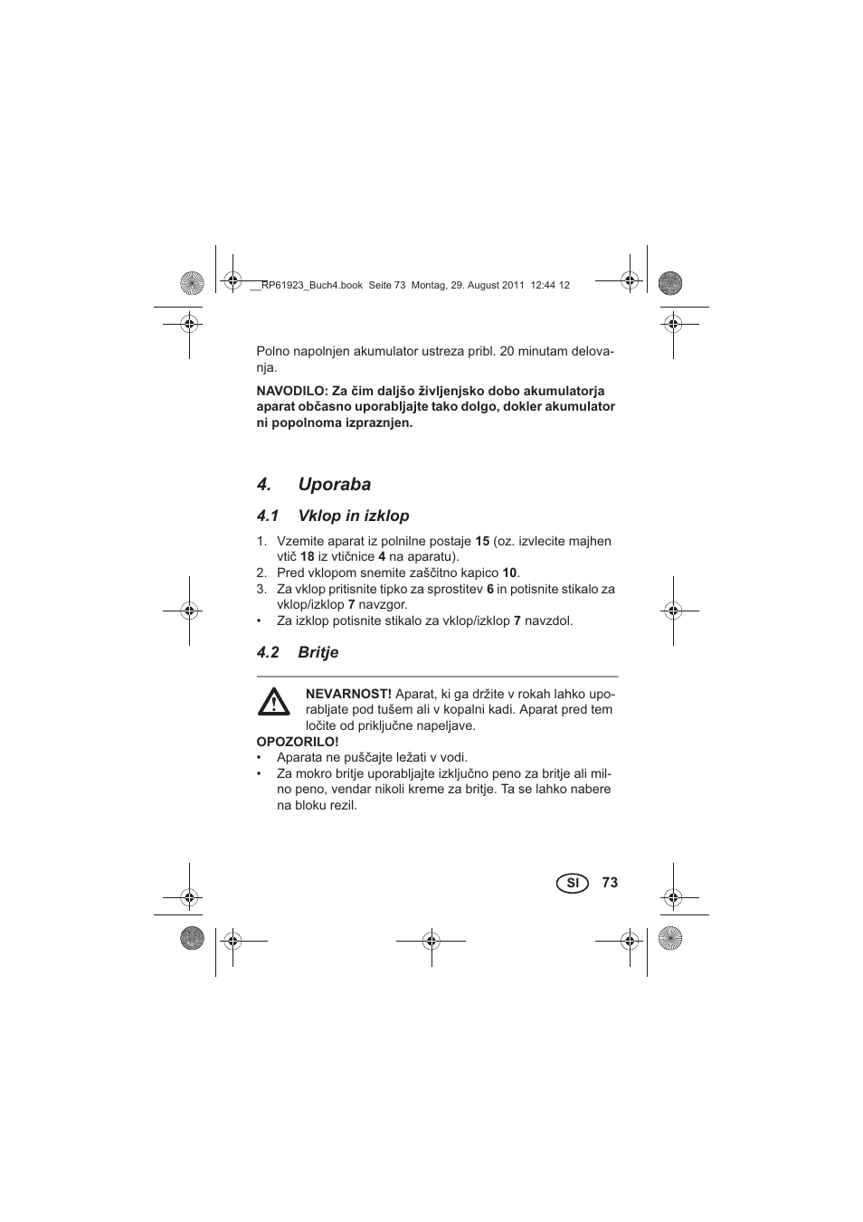Uporaba | Silvercrest SDR 1000 A1 User Manual | Page 75 / 154