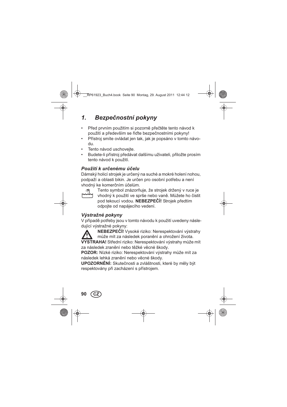 Bezpenostní pokyny | Silvercrest SDR 1000 A1 User Manual | Page 92 / 154