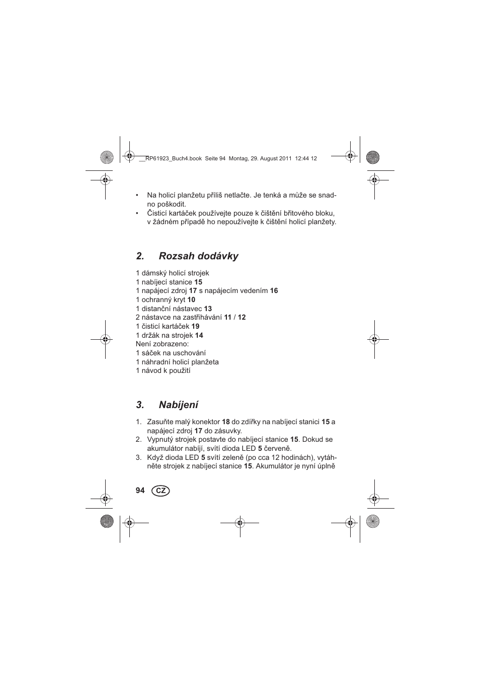 Rozsah dodávky, Nabíjení | Silvercrest SDR 1000 A1 User Manual | Page 96 / 154