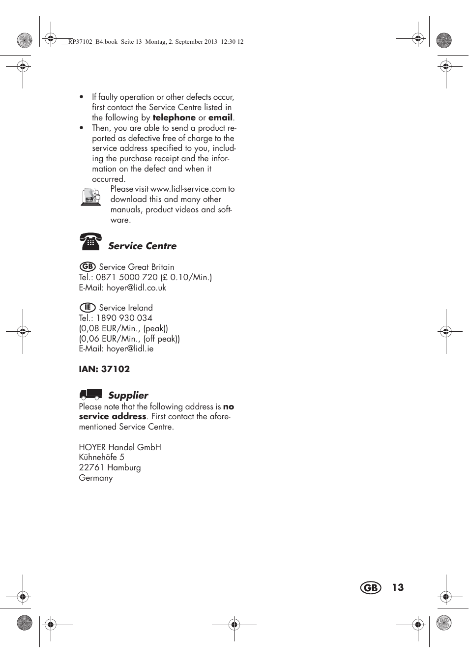 Silvercrest SDBK 2400 C2 User Manual | Page 15 / 94