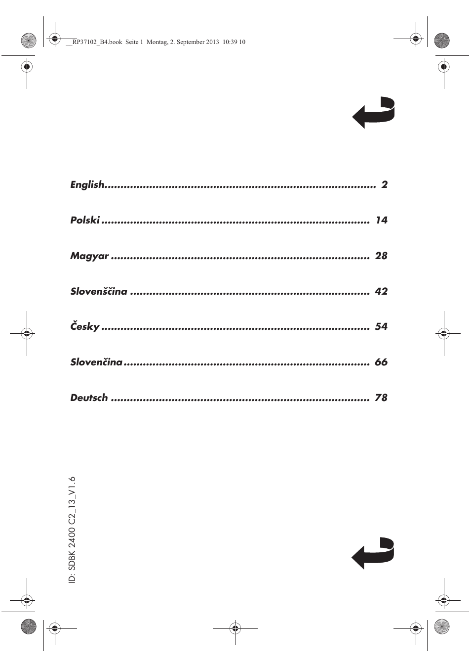 Silvercrest SDBK 2400 C2 User Manual | Page 2 / 94